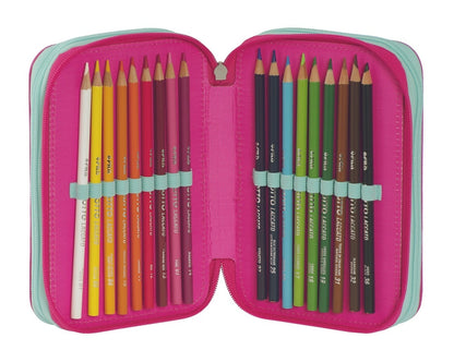 Ученически несесер WWF Giraffe с 3 ципа и съдържание