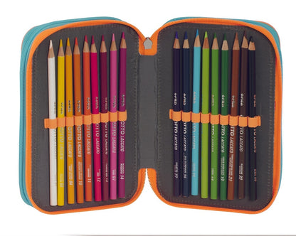 Ученически несесер WWF Fotografico с 3 ципа и съдържание