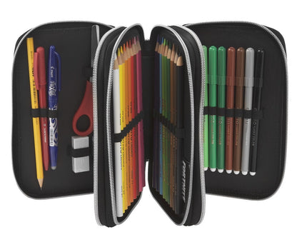 Ученически несесер Fortnite Foam Fingers с 3 ципа и съдържание