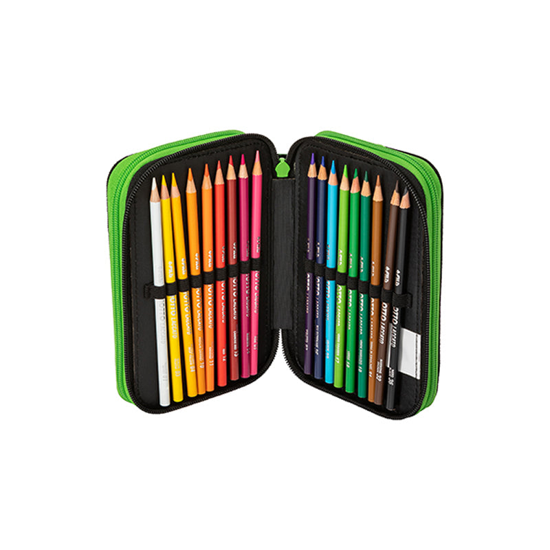 Ученически несесер Minecraft Pixel 2022 с 3 ципа и съдържание