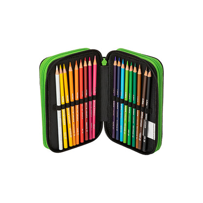 Ученически несесер Minecraft Pixel 2022 с 3 ципа и съдържание