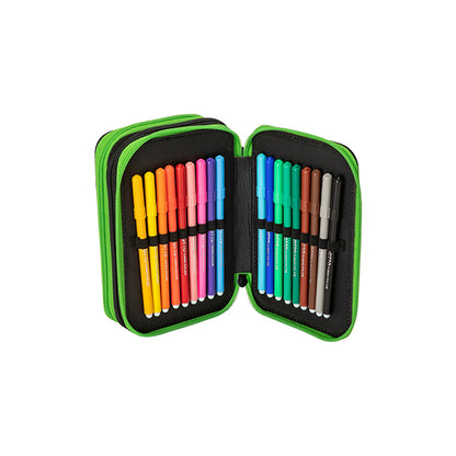 Ученически несесер Minecraft Pixel 2022 с 3 ципа и съдържание