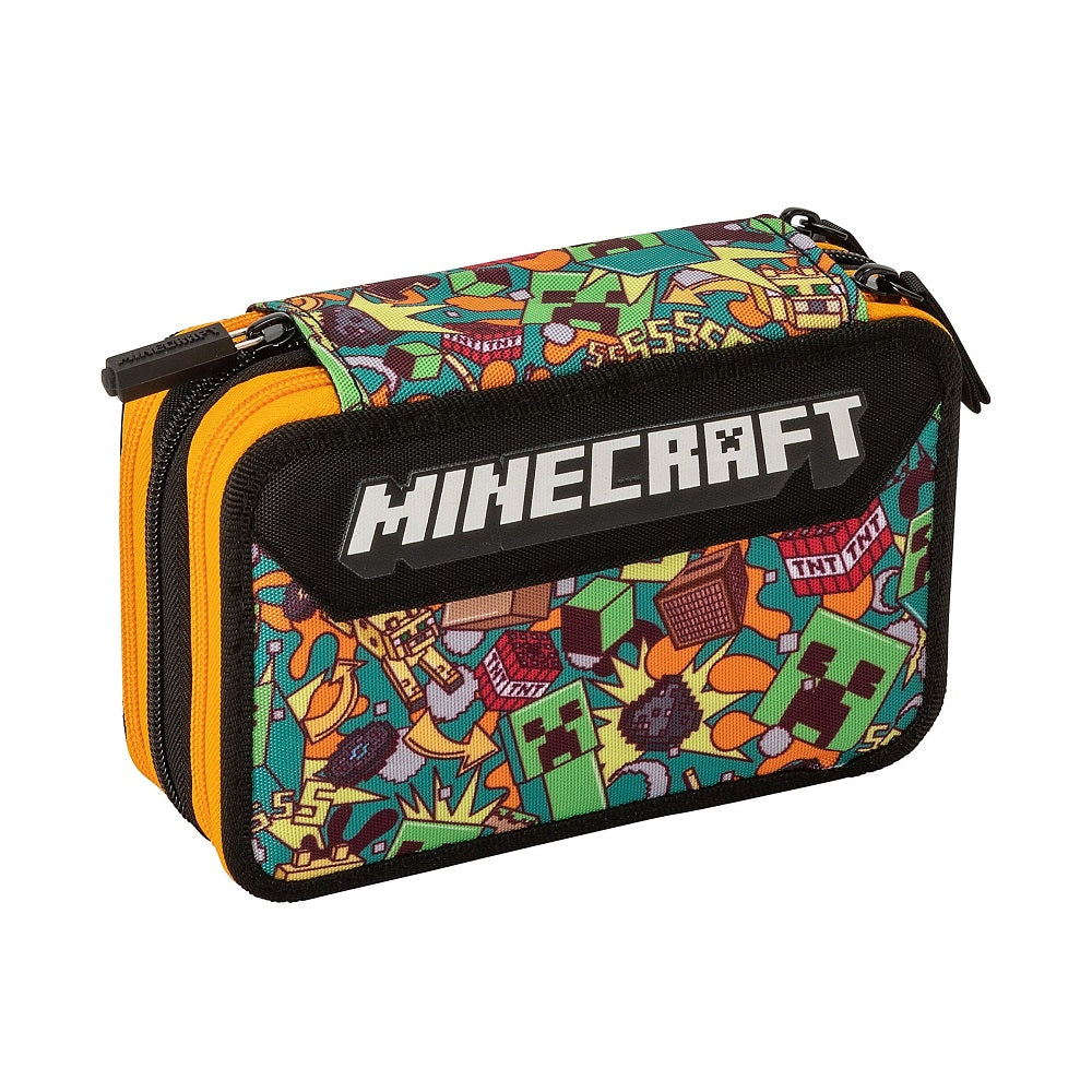 Ученически несесер Minecraft Funtage с 3 ципа и съдържание