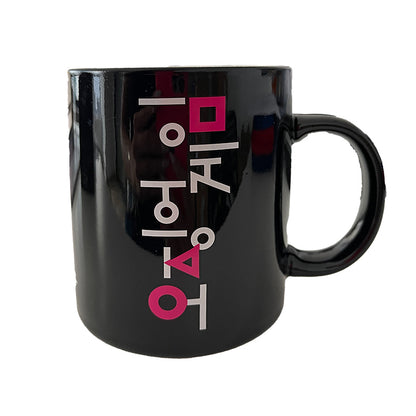 Керамична чаша Squid Game, Черна