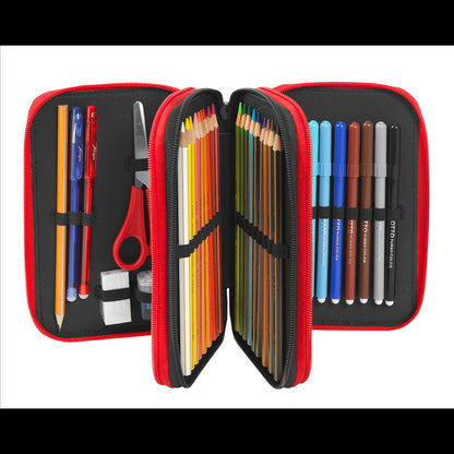 Ученически несесер с 3 отделения и съдържание Ferrari Style