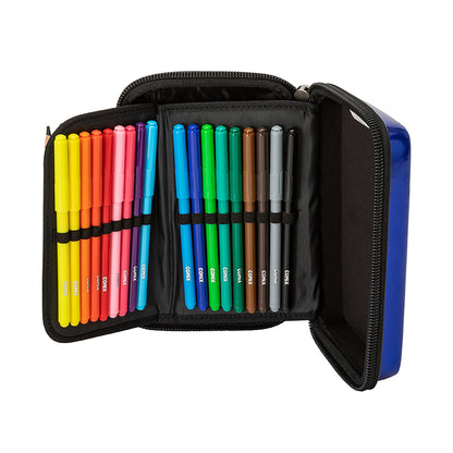 Ученически несесер със съдържание COMIX CLASSIC BLUE