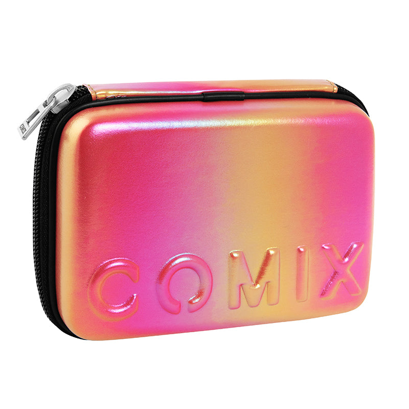 Ученически несесер със съдържание  COMIX SHIMMER FUCHSIA