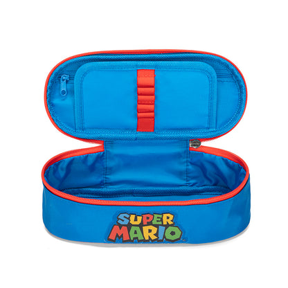 Ученически овален несесер Supermario Blue