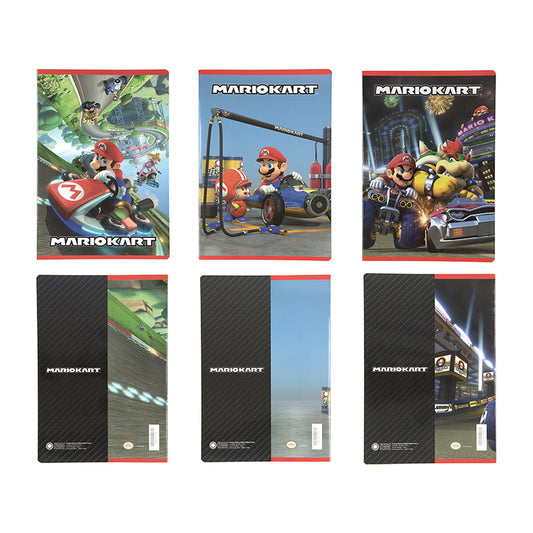 Тетрадка А4 Super Mario Mariokart, 40 листа, Асортимент, 3 вида