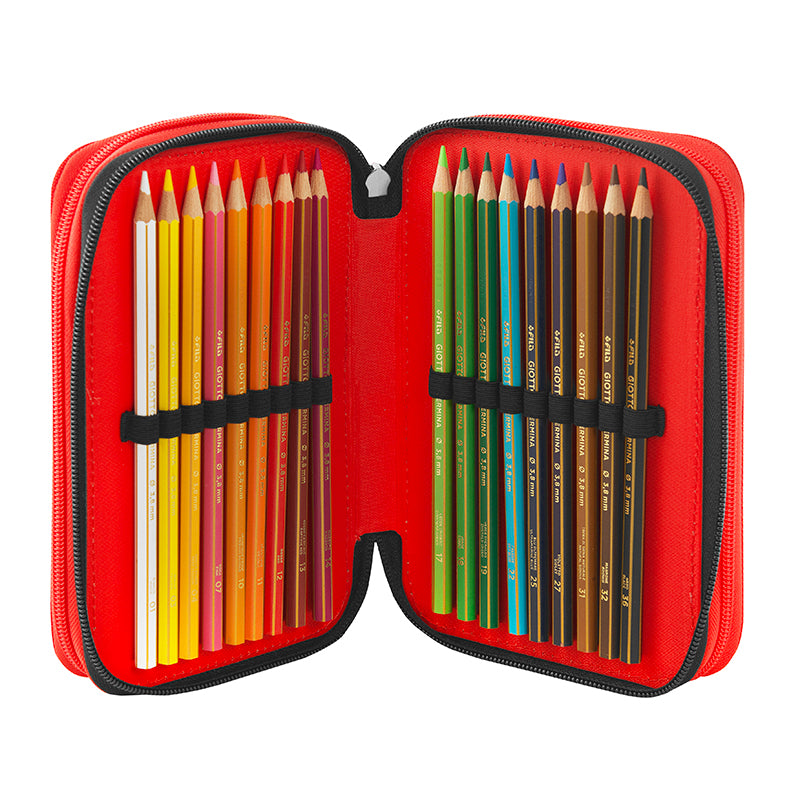 Ученически несесер с 3 отделения и съдържание Super Mario Mariokart