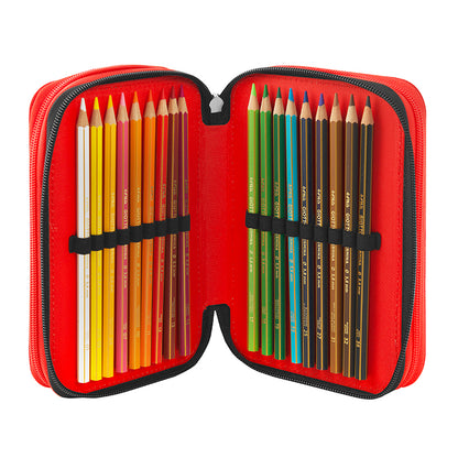 Ученически несесер с 3 отделения и съдържание Super Mario Mariokart