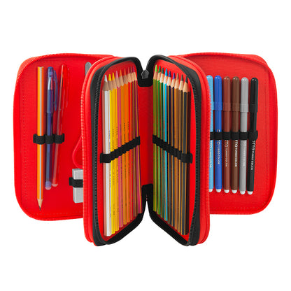 Ученически несесер с 3 отделения и съдържание Super Mario Mariokart