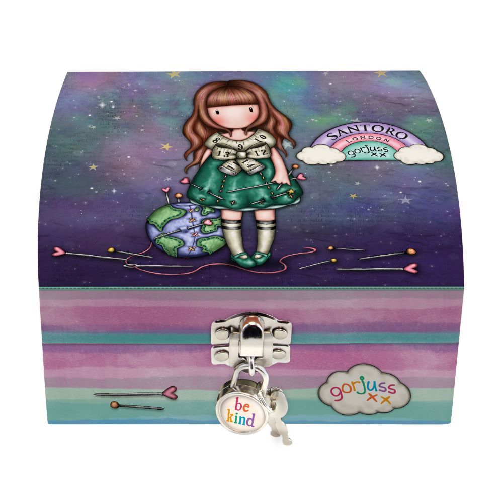 Заключваща се кутия за аксесоари Santoro Gorjuss Be Kind To Our Planet