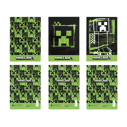Тетрадка А4 Minecraft Green , 40 листа, Асортимент, 3 вида