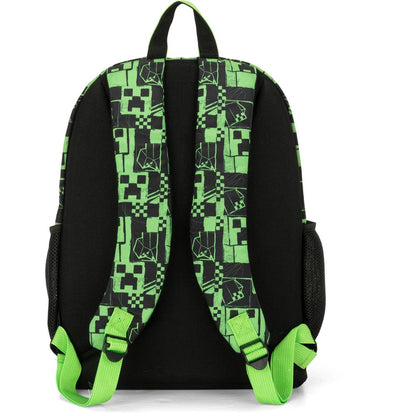 Ученическа раница Minecraft Pixels Green