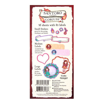 Етикети и стикери Santoro Gorjuss Fire In My Heart