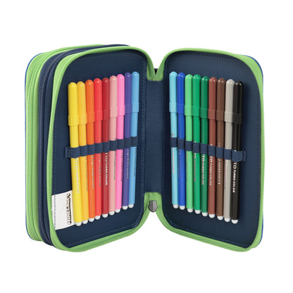 Ученически несесер Minecraft Creeper Anatomy Neon със съдържание