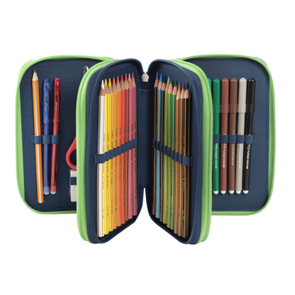 Ученически несесер Minecraft Creeper Anatomy Neon със съдържание