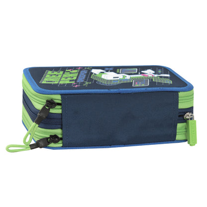 Ученически несесер Minecraft Creeper Anatomy Neon със съдържание