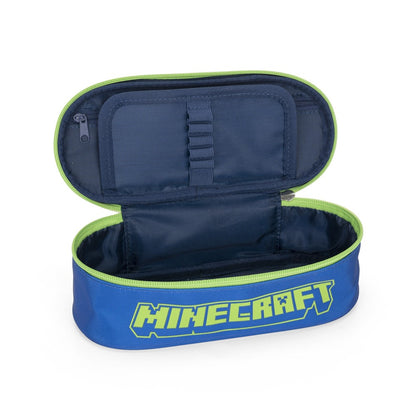 Ученически овален несесер Minecraft Creeper Anatomy Neon