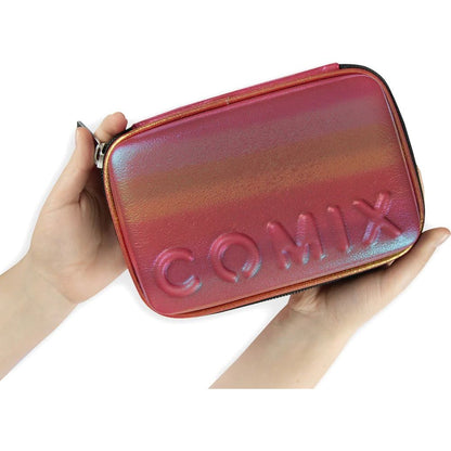 Ученически несесер със съдържание COMIX RAINBOW FUCHSIA  2024