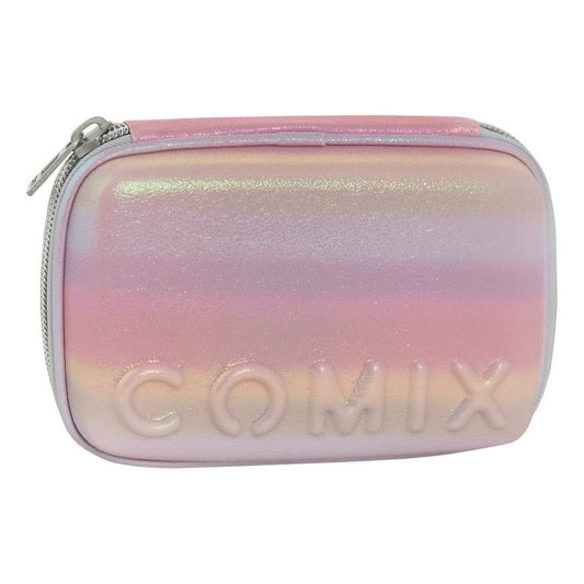 Ученически несесер със съдържание COMIX RAINBOW PINK 2024