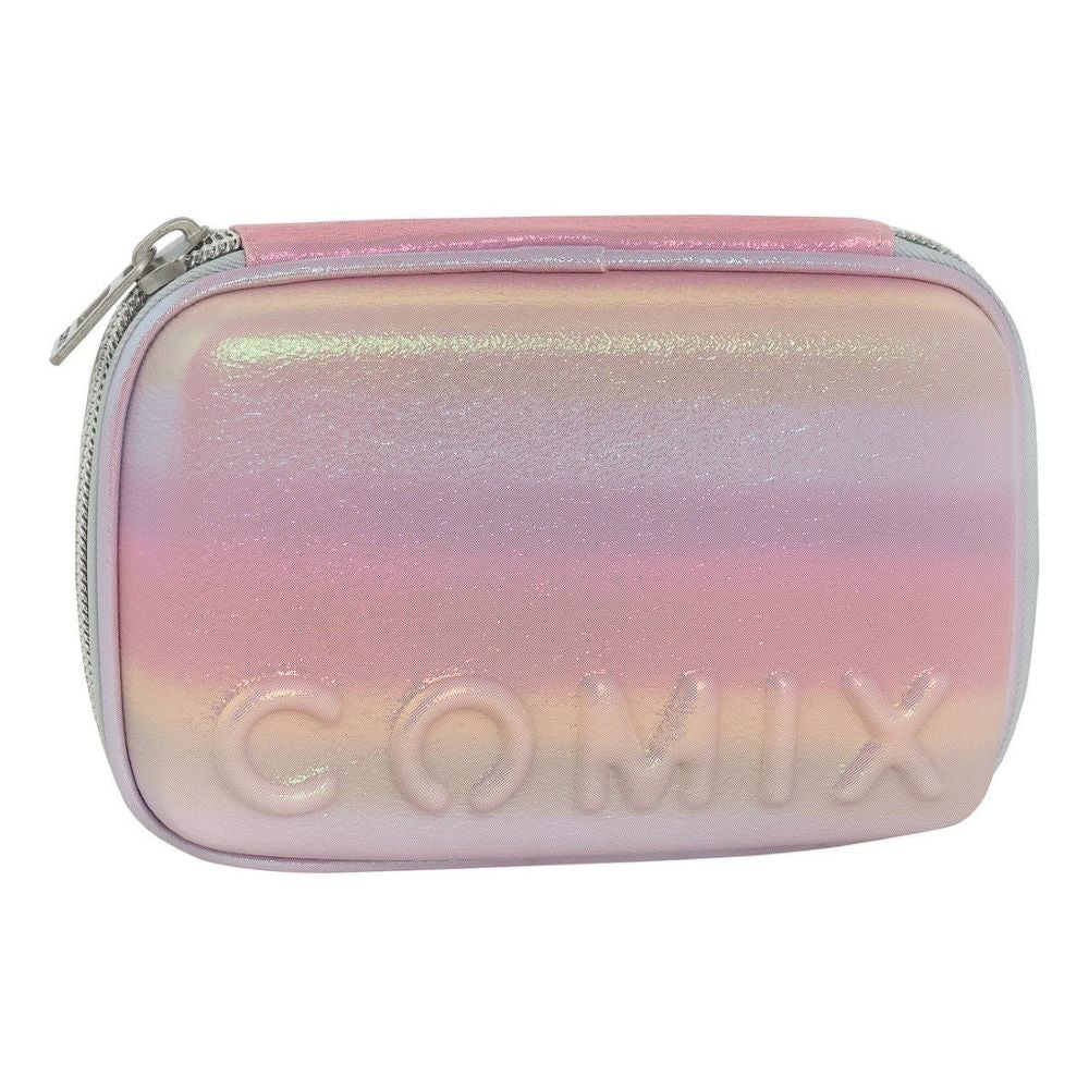 Ученически несесер със съдържание COMIX RAINBOW PINK 2024