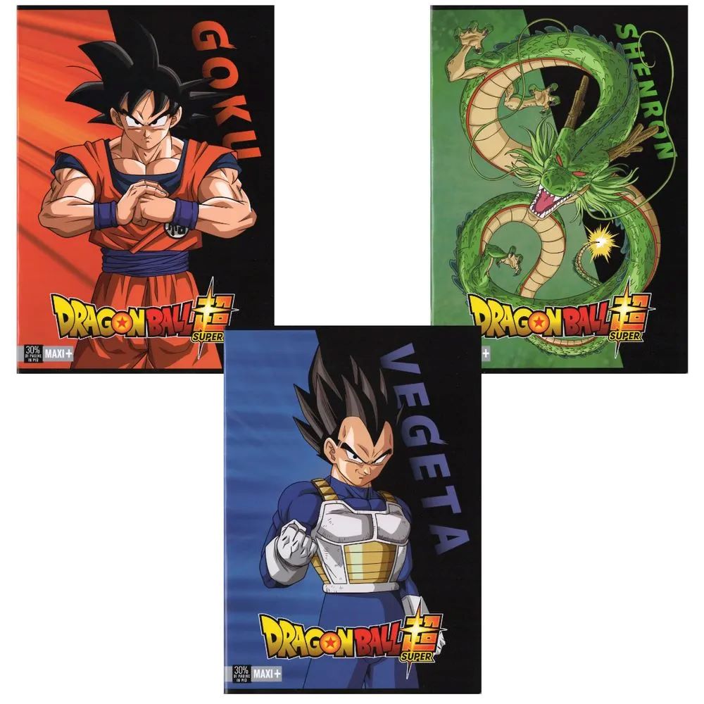 Тетрадка А4 Dragon Ball, 40 листа, Асортимент, 3 вида