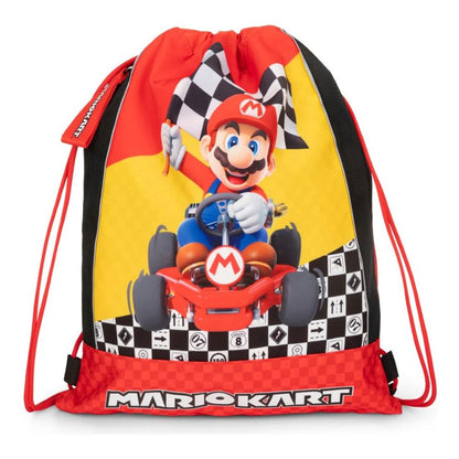 Ученическа спортна торба Super Mario Mariokart Red