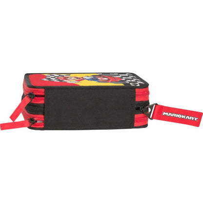 Ученически несесер Super Mario Mariokart Red със съдържание и 3 отделения