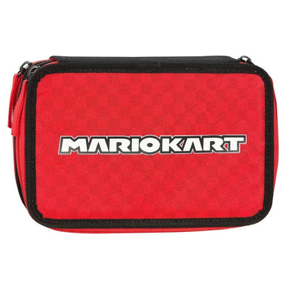 Ученически несесер Super Mario Mariokart Red със съдържание и 3 отделения