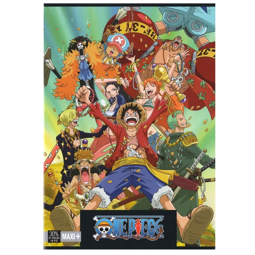 Тетрадка А4 One Piece Luffy, 40 листа, Асортимент, 3 вида