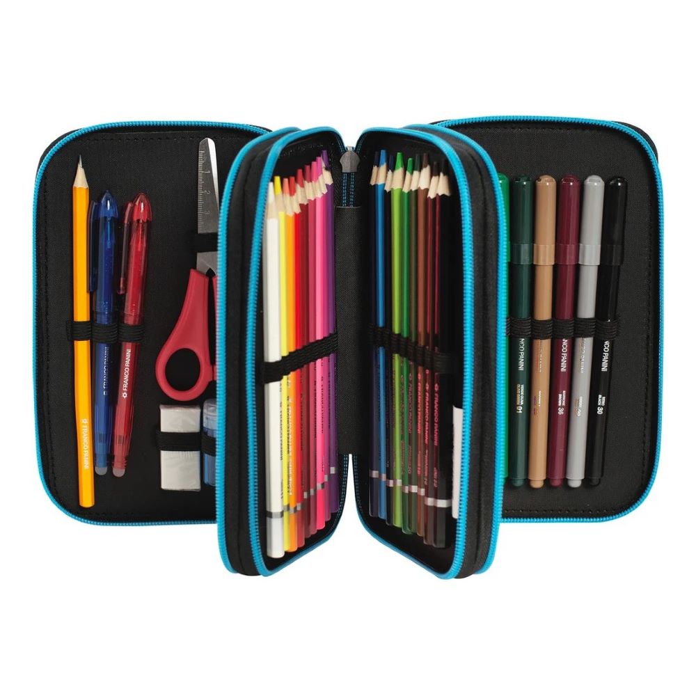 Ученически несесер с 3 отделения и съдържание One Piece Luffy