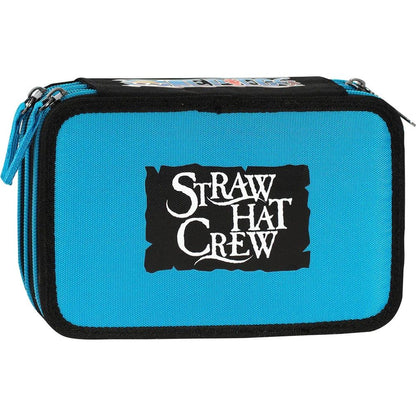 Ученически несесер с 3 отделения и съдържание One Piece Luffy