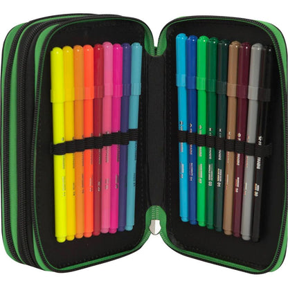 Ученически несесер с 3 отделения Minecraft Pixel