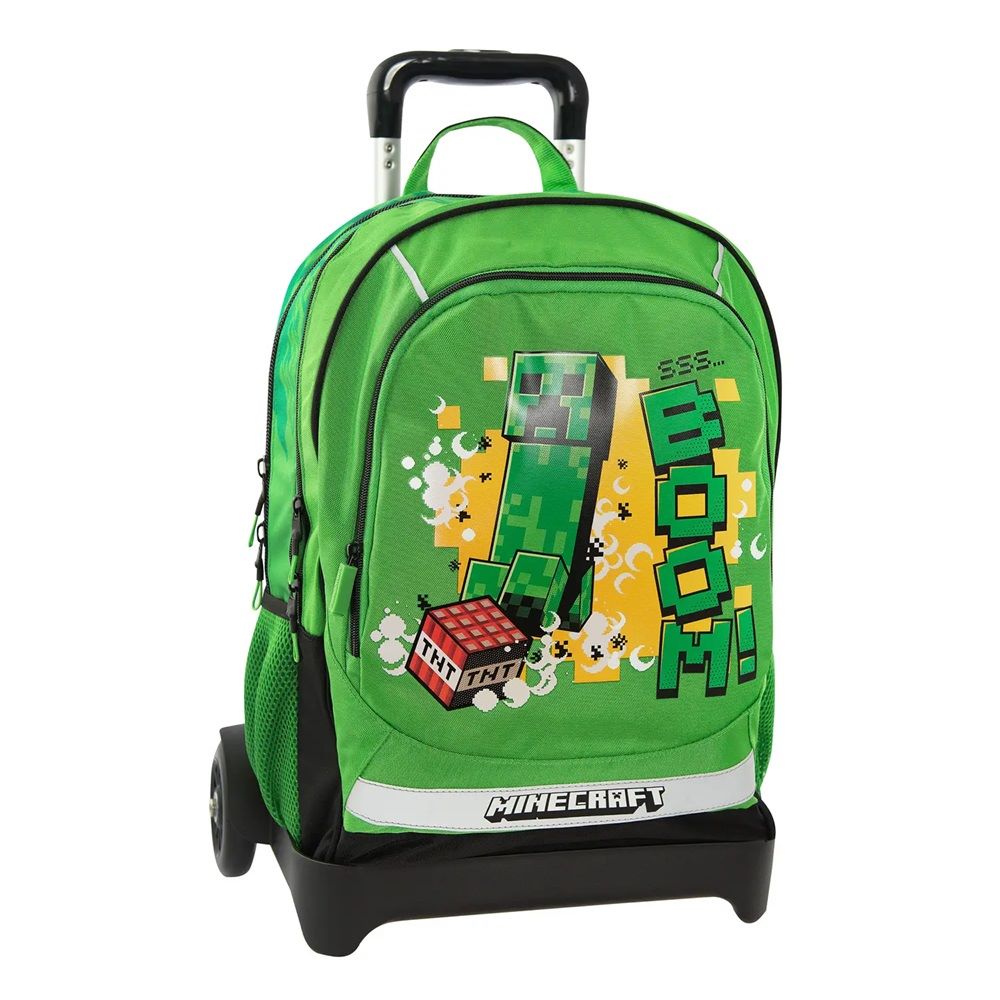 Ученическа раница на колела Minecraft Jolly с подвижна стойка