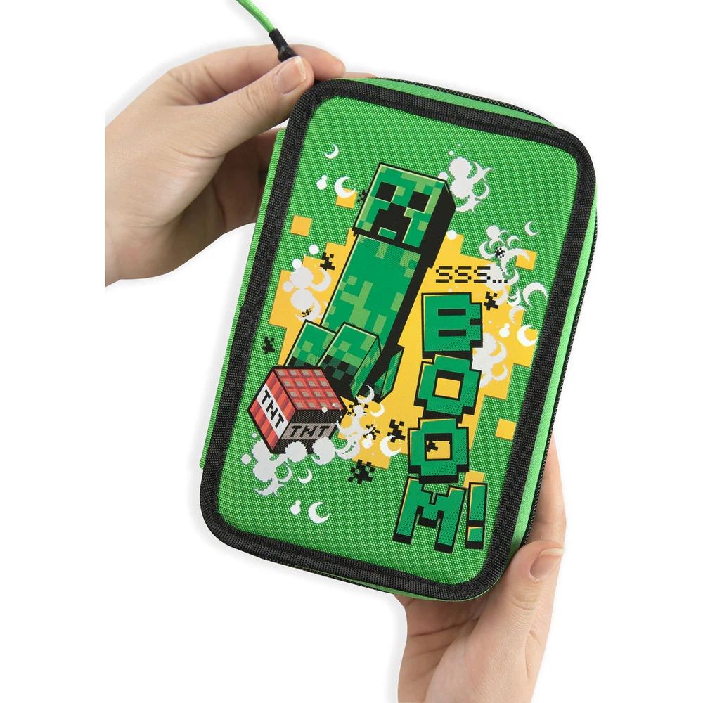 Ученически несесер с 3 отделения Minecraft Jolly