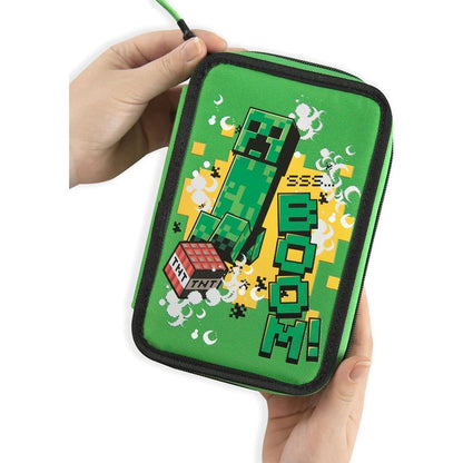 Ученически несесер с 3 отделения Minecraft Jolly