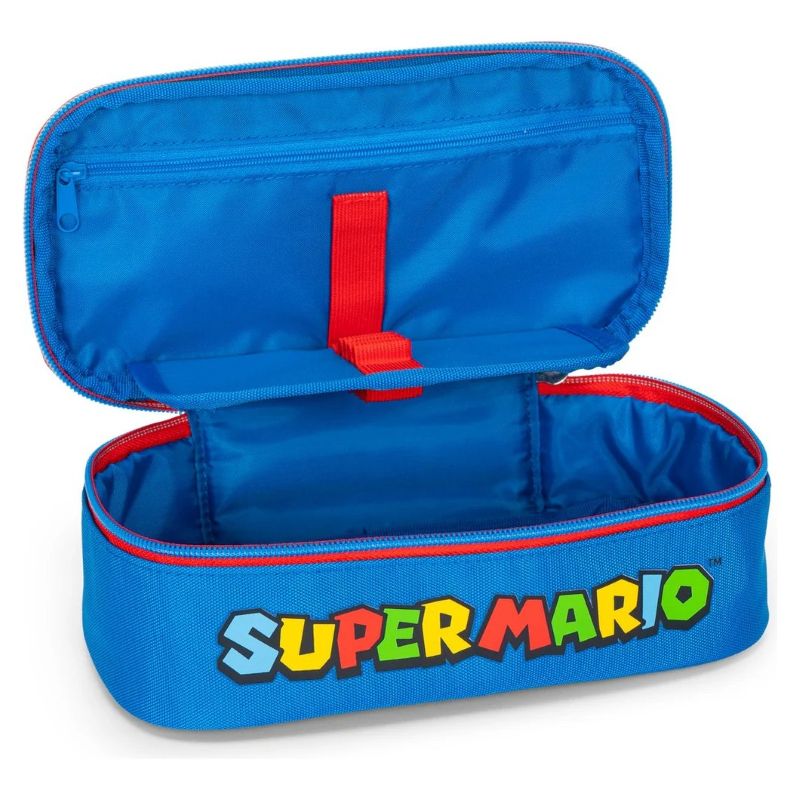 Ученически овален несесер Super Mario Red/Blue