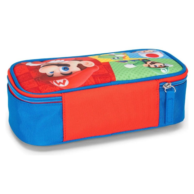 Ученически овален несесер Super Mario Red/Blue