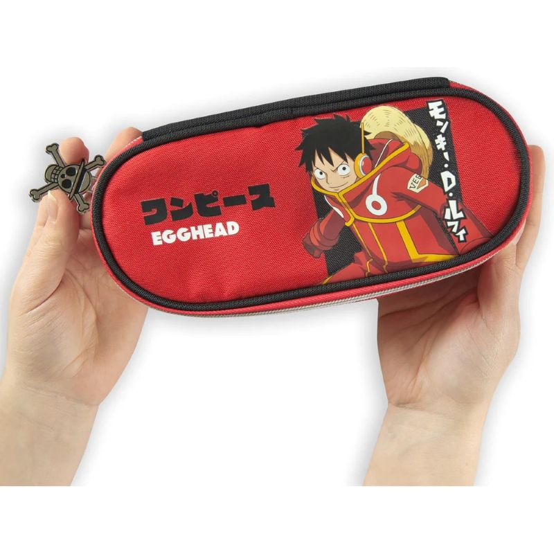 Ученически овален несесер One Piece Red