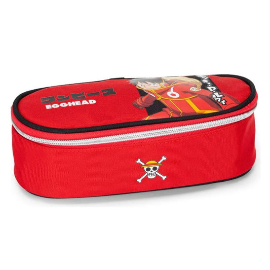 Ученически овален несесер One Piece Red