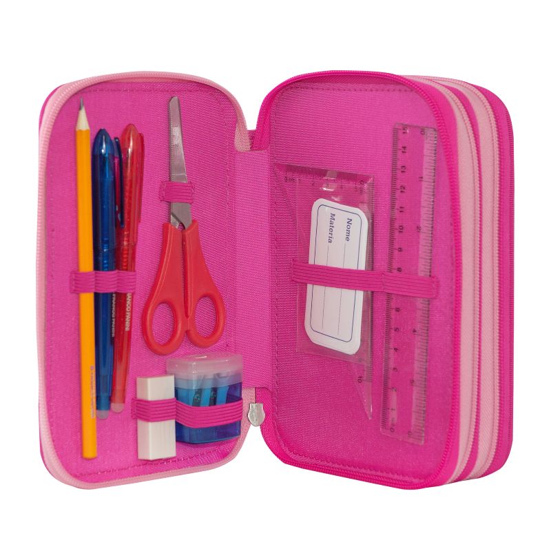 Ученически несесер ORSO MOFUMOFU със съдържание и 3 отделения