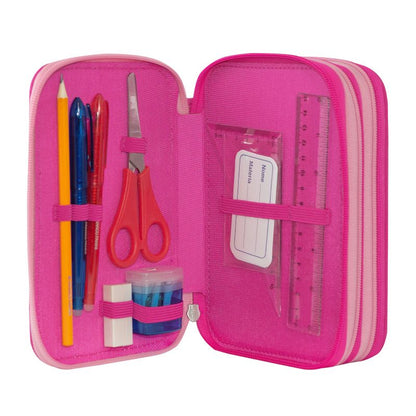 Ученически несесер ORSO MOFUMOFU със съдържание и 3 отделения