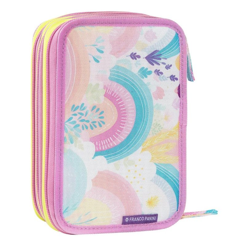 Ученически несесер UNICORNO MOFUMOFU със съдържание и 3 отделения