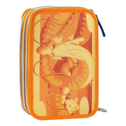 Ученически несесер DragonBall Goku Blue/Orange със съдържание и 3 отделения
