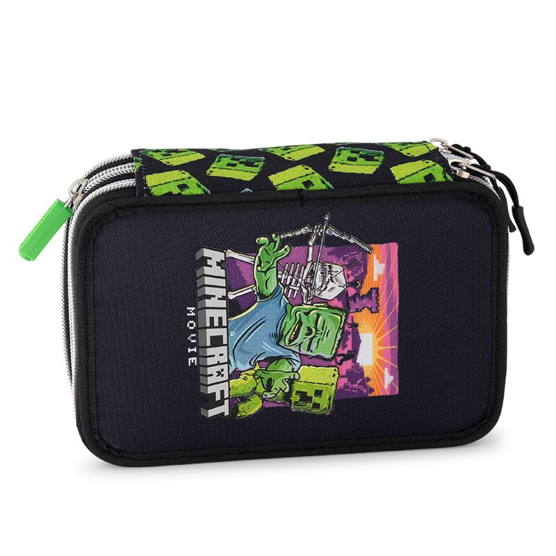 Ученически несесер с 3 отделения Minecraft Movie