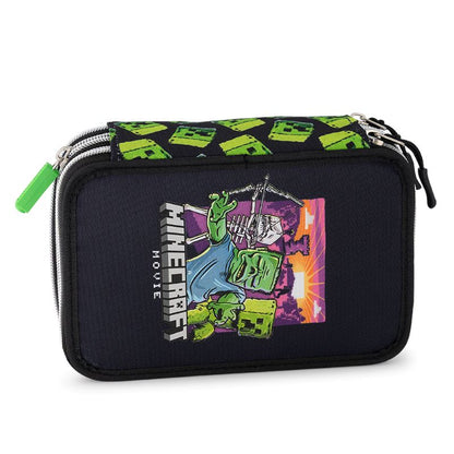 Ученически несесер с 3 отделения Minecraft Movie