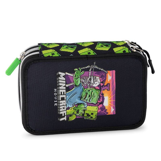 Ученически несесер с 3 отделения Minecraft Movie