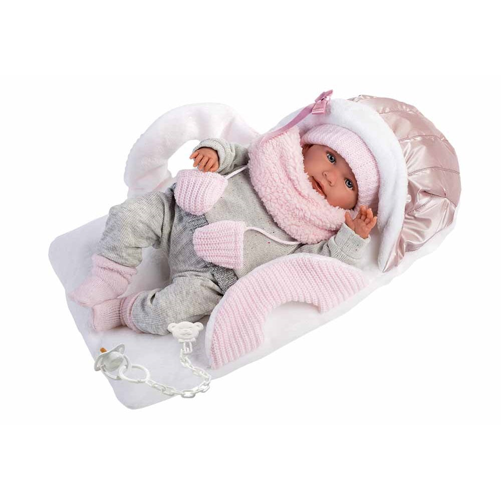 Кукла Llorens Mimi Llorona Capazo Portabebe 42 см